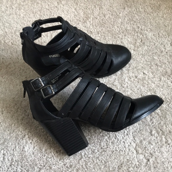 Charlotte Russe Black Chunky Heel Booties - Picture 3 of 5